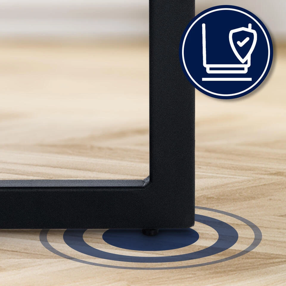 CLP Barkruk Hopewell Zwart Frame - Fluweel - Donkergrijs - Afbeelding 5