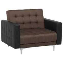 Beliani Fauteuil ABERDEEN - Bruin Polyester