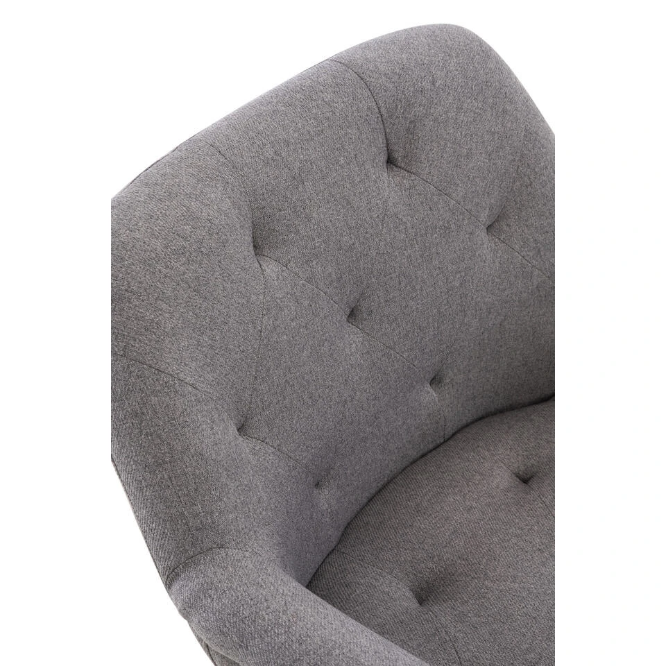 CLP Eetkamerstoel Langford Stof - Zilverkleurig - Afbeelding 4