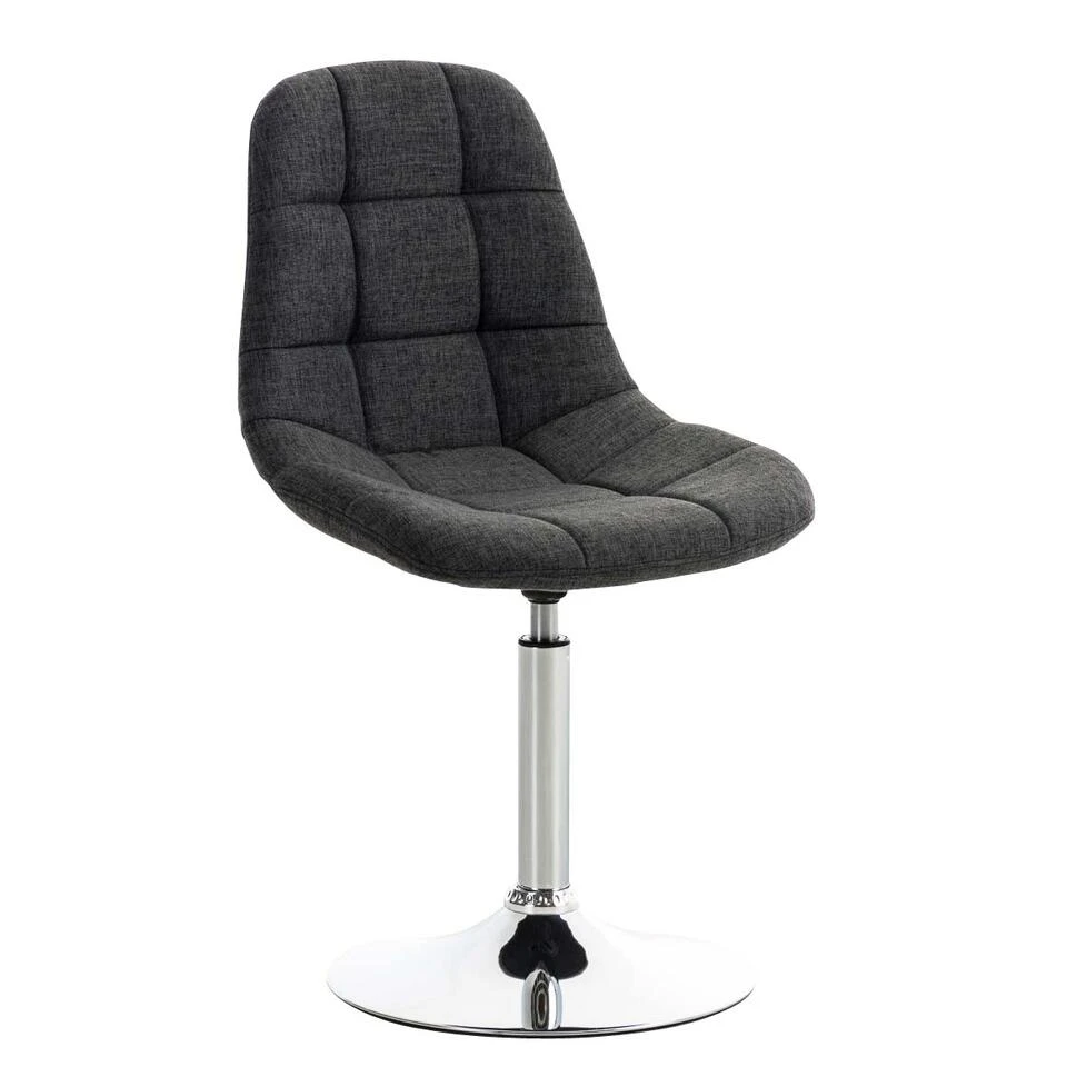 CLP Eetkamerstoel Emil Stof Grijs - Afbeelding 4