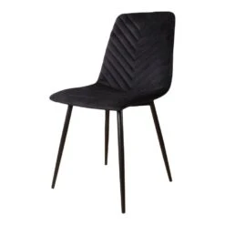 DS4U - Gaby Eetkamerstoel Velvet Zwart
