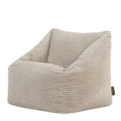 Icon Kinderzitzakken Morgan - Corduroy Zitzak Met Vulling - Beige