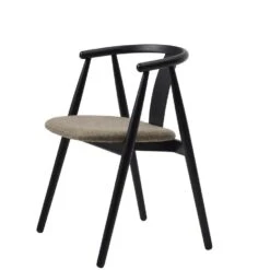 Eetkamerstoel Bruin/Zwart Eikenhout - 52x59x76,6cm - Relate - Set Van 2