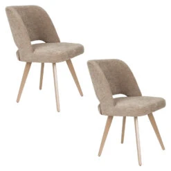 Housecraft Yves Eetkamerstoel Bruin - Set Van 2