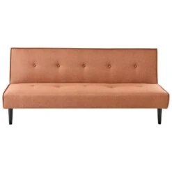 VISBY - Slaapbank 3-zits - Goudbruin - Polyester