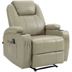 CLP Fauteuil Galena Zwart Frame - Kunstleer - Creme