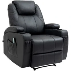 CLP Fauteuil Galena Zwart Frame - Echt Leer - Zwart