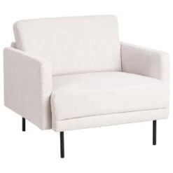 BREDA - Fauteuil - Lichtbeige - Polyester