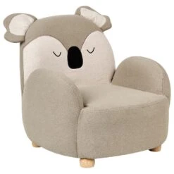 HERVIK - Kinderfauteuil - Taupe - Polyester