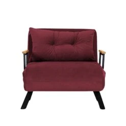 CALICOSY - Slaapfauteuil SANDO - Bordeaux - 41x67x50 Cm