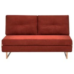 JERSLEV - 3-zits Slaapbank - Rood - Stof