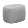 Poef Kacy - Lichtgrijs - 38x60x48 Cm