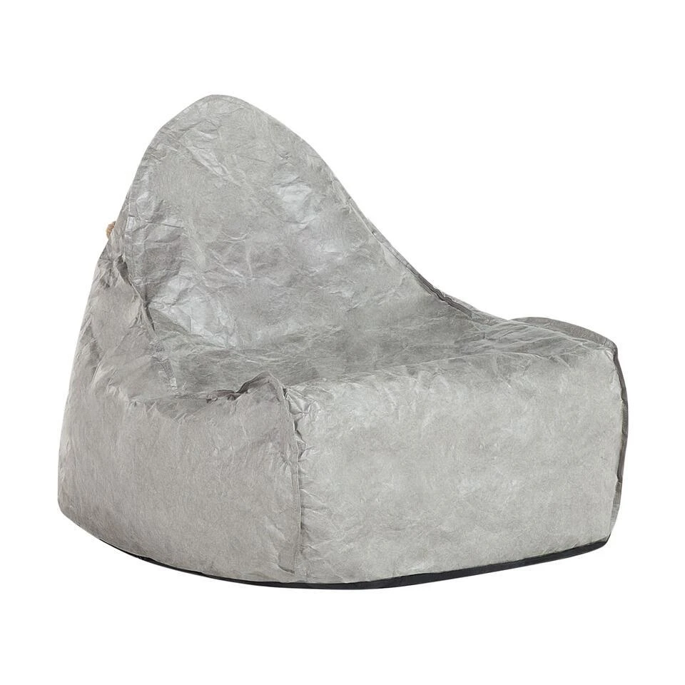 Beliani Zitzak DROP - Grijs Synthetisch Materiaal