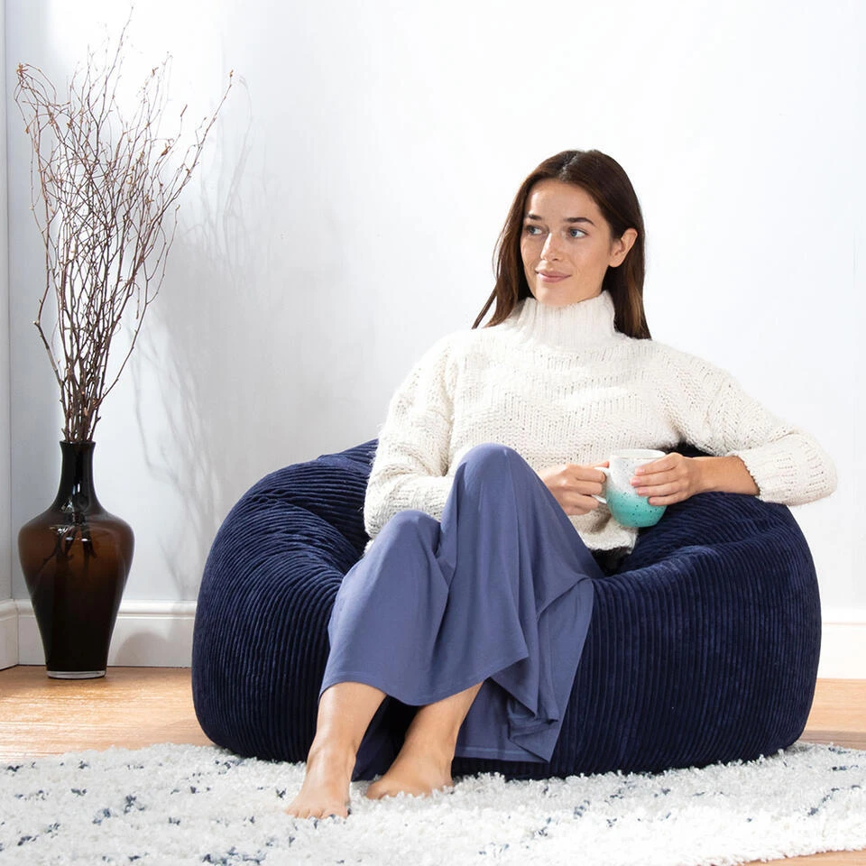 Icon Zitzak Kingston - Corduroy Zitzak Volwassenen - Marineblauw - Afbeelding 2