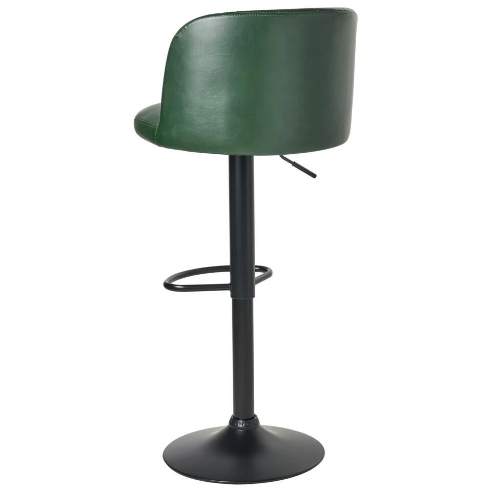 VLORE - Barkruk Set Van 2 - Donkergroen - Kunstleer - Afbeelding 8