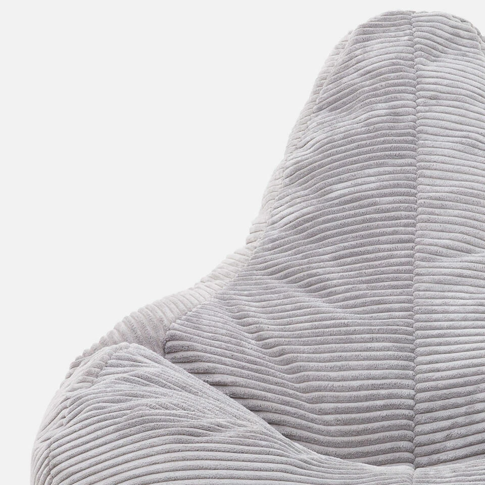 Icon Zitzak En Poef Dalton - Corduroy Zitzak - Grijs - Afbeelding 4