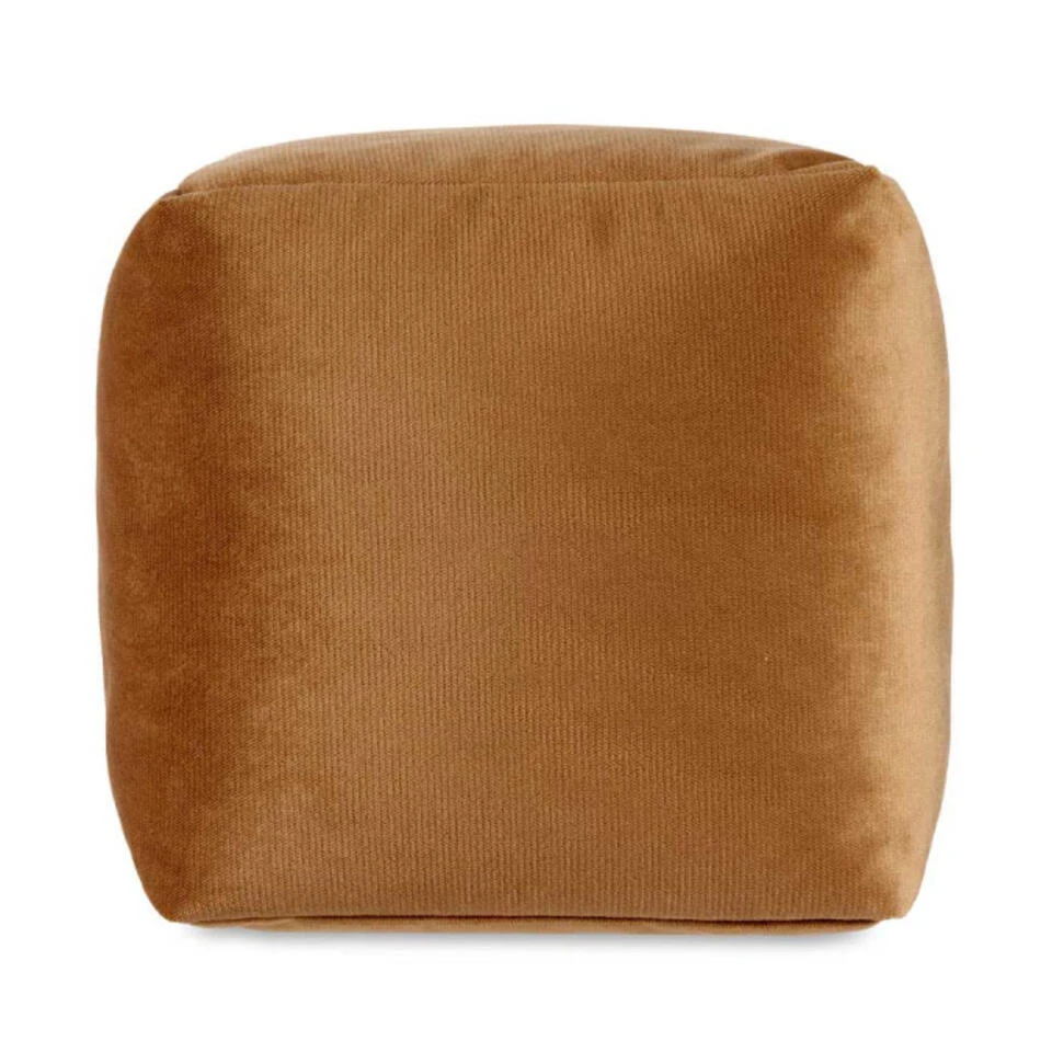 Merkloos Arte Regal Poef - Fluweel - Bruin - 30 X 30 Cm - Vierkant - Afbeelding 4