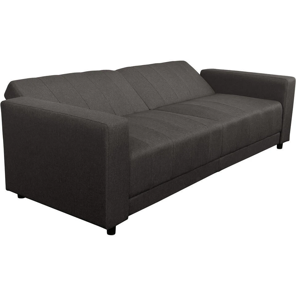 Allie II - Slaapbank 3-zits In Donkerbruine Stof - Afbeelding 6