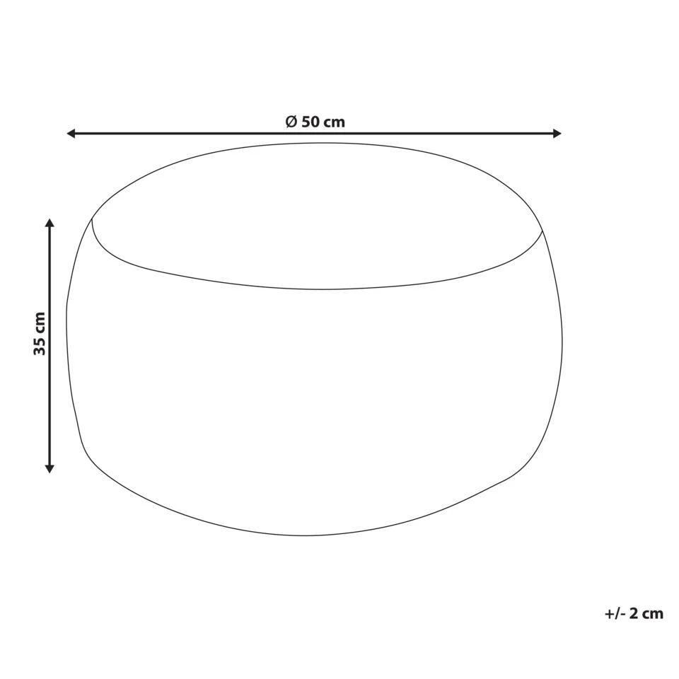 KANDHKOT - Poef - Roze - 50 X 35 - Katoen - Afbeelding 4