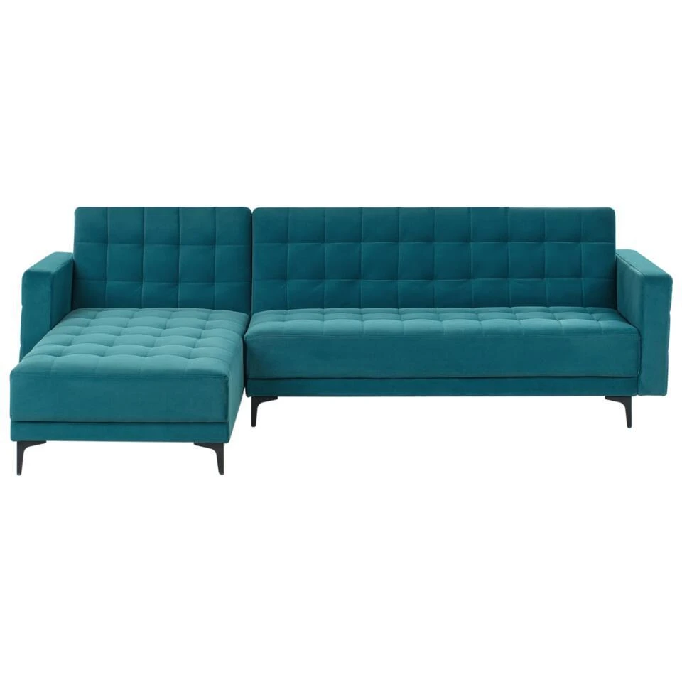 ABERDEEN - Hoekbank - Zeeblauw - Rechterzijde - Fluweel - Afbeelding 3