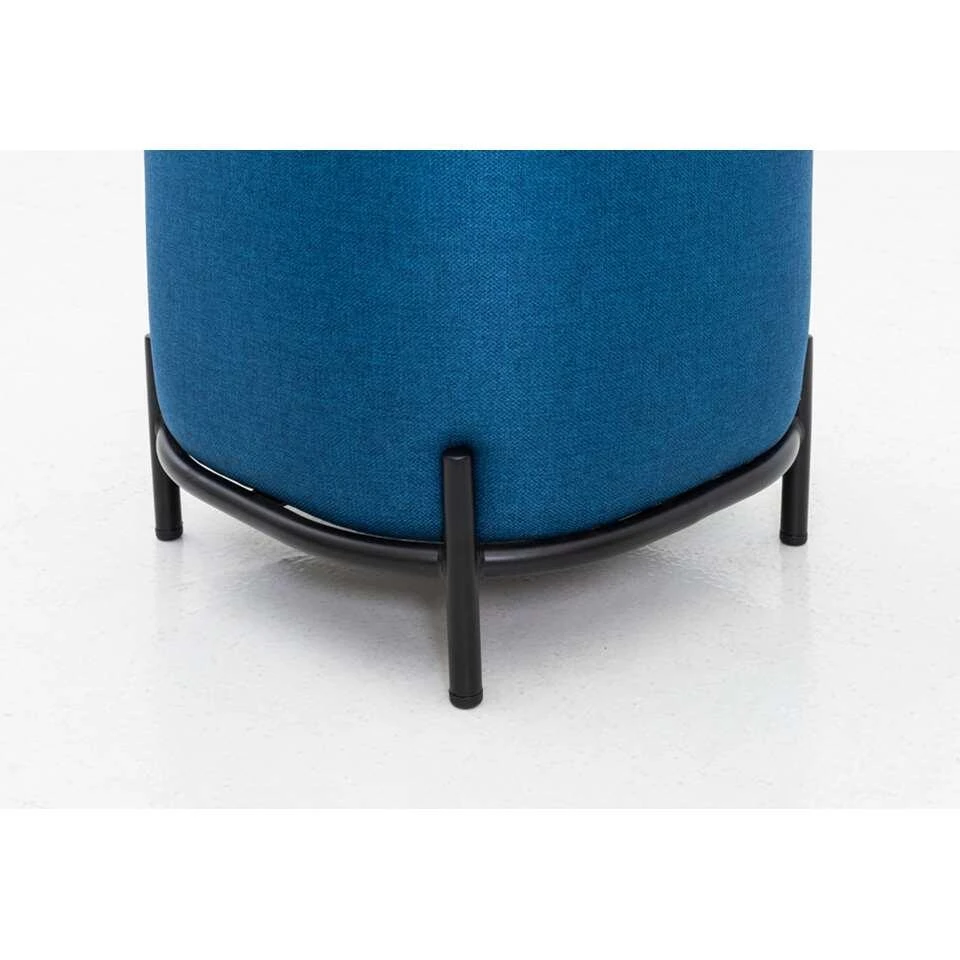 Tenzo Poef Harry - Blauw - 46x42x42 Cm - Afbeelding 4
