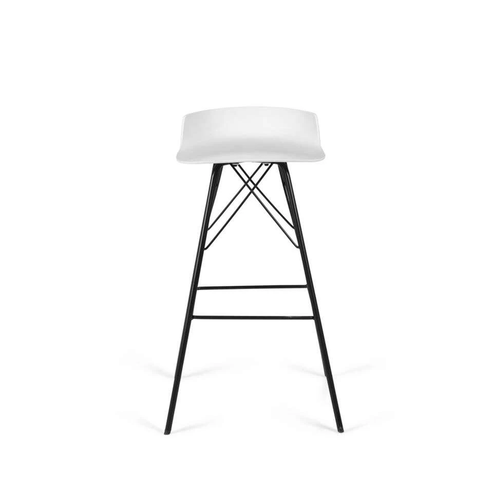 Tenzo Barkruk Tori - Wit/zwart (2 Stuks) - Afbeelding 3