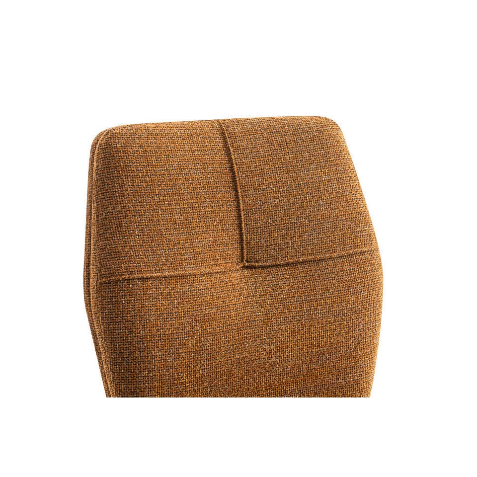 Furnihaus Eetkamerstoelen Set Van 4 - Emma - Oker Geel - Stof - Afbeelding 8