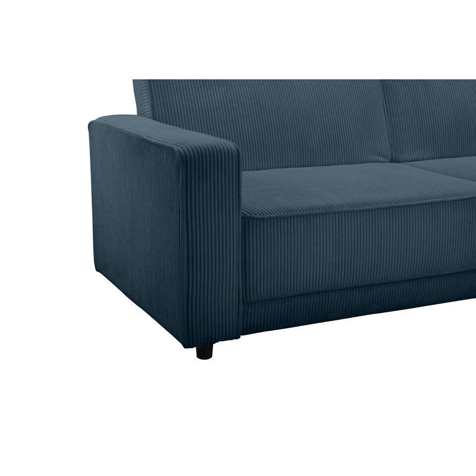 Allie - 3-zits Slaapbank In Blauw Stof - Afbeelding 7