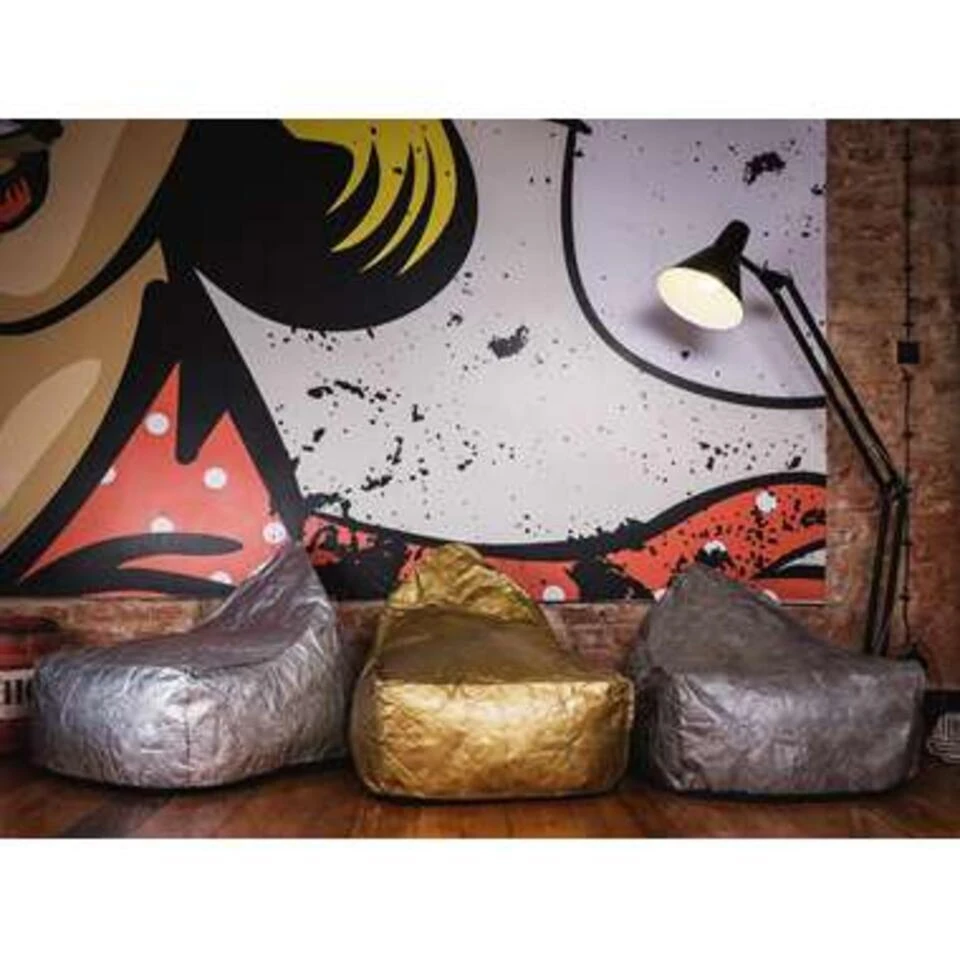 Beliani Zitzak DROP - Grijs Synthetisch Materiaal - Afbeelding 10