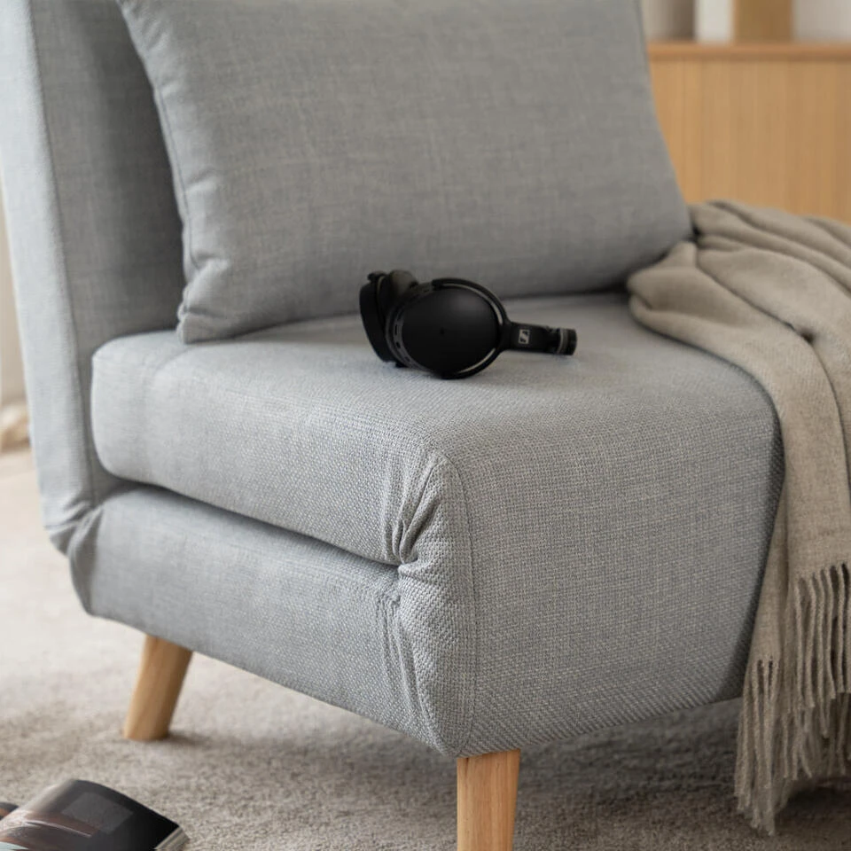 Merkloos HOME DELUXE Slaapstoel SNOOZE - Beige 79 X 28 X 132 Cm - Afbeelding 4