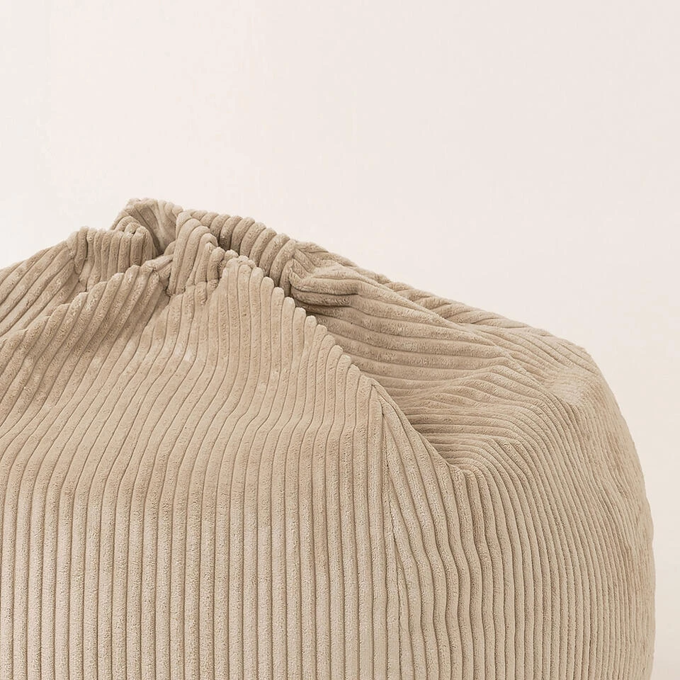 Icon Zitzak En Poef Kingston - Corduroy Zitzak - Beige - Afbeelding 4