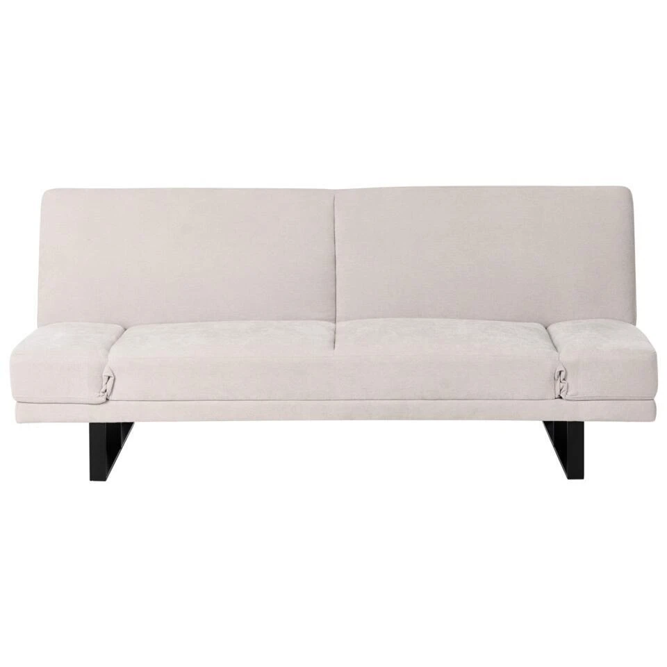 YORK - Slaapbank 2-zits - Beige - Chenille - Afbeelding 3