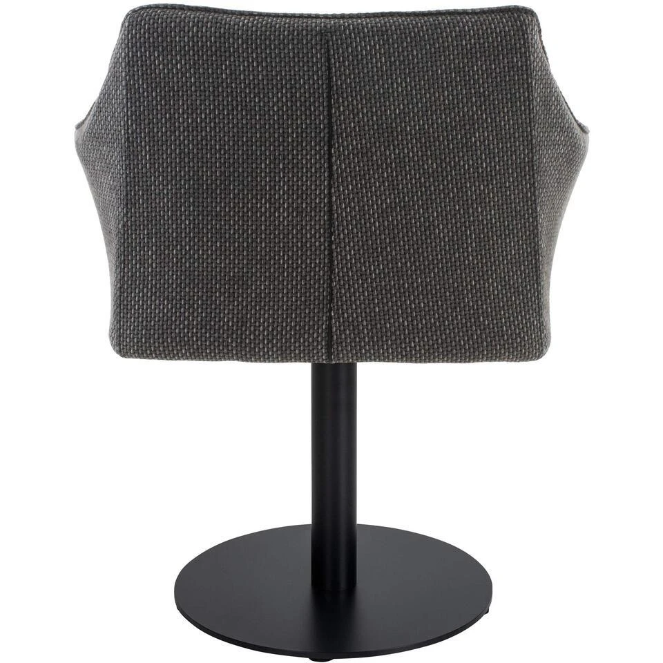 CLP Lounger Damaso Zwart Frame - Stof - Titanium Grijs - Afbeelding 6