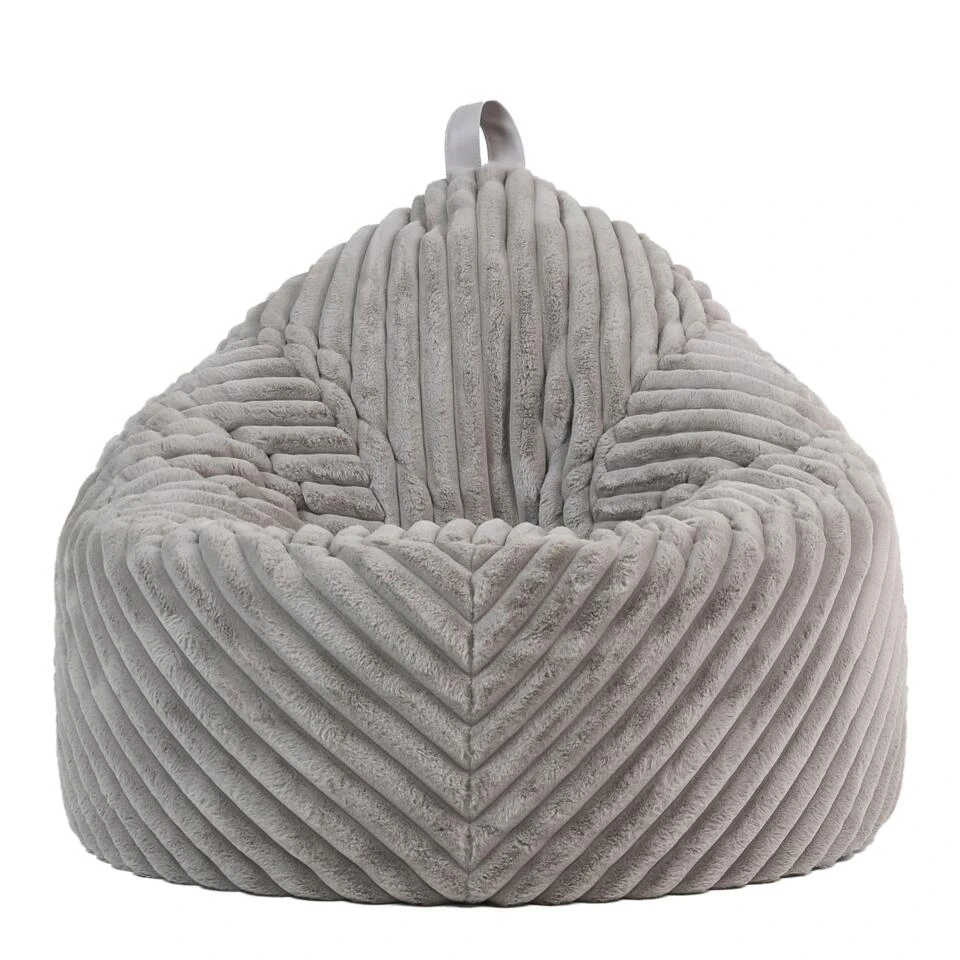 Icon Zitzak Cocoon - Zitzak Van Imitatiebont - Grijs - Afbeelding 4