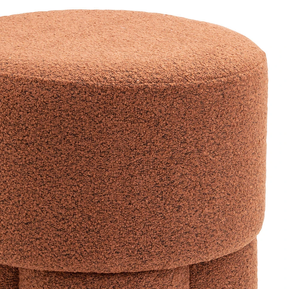 Poef Geneva - Bouclé Roest - Afbeelding 4
