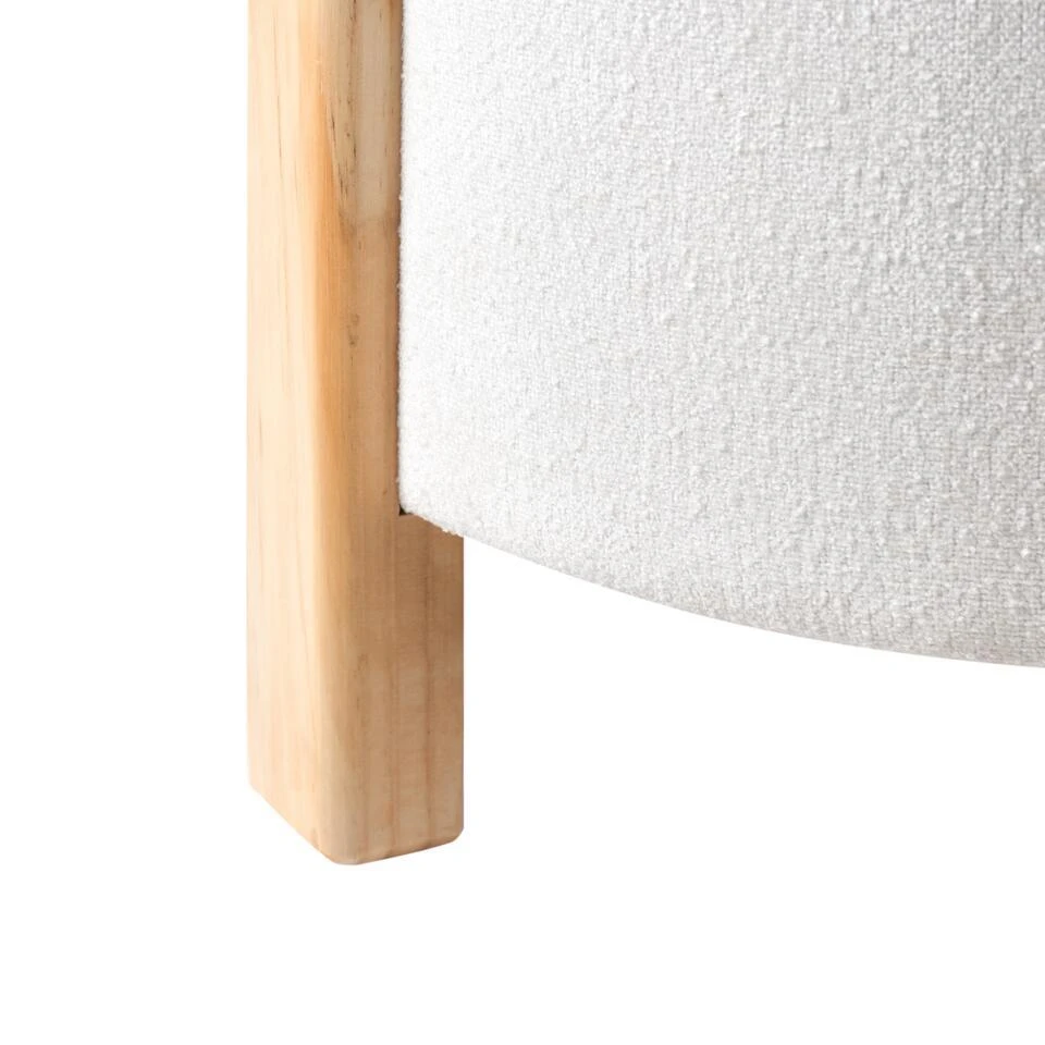 TERRY - Poef - Off-white - Chenille - Afbeelding 8