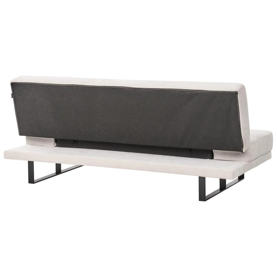 YORK - Slaapbank 2-zits - Beige - Chenille - Afbeelding 8