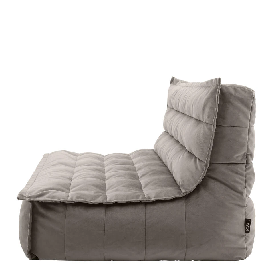 Icon Zitzakligstoel Kota - Fluwelen XL Zitzak - Houtskool - Afbeelding 7