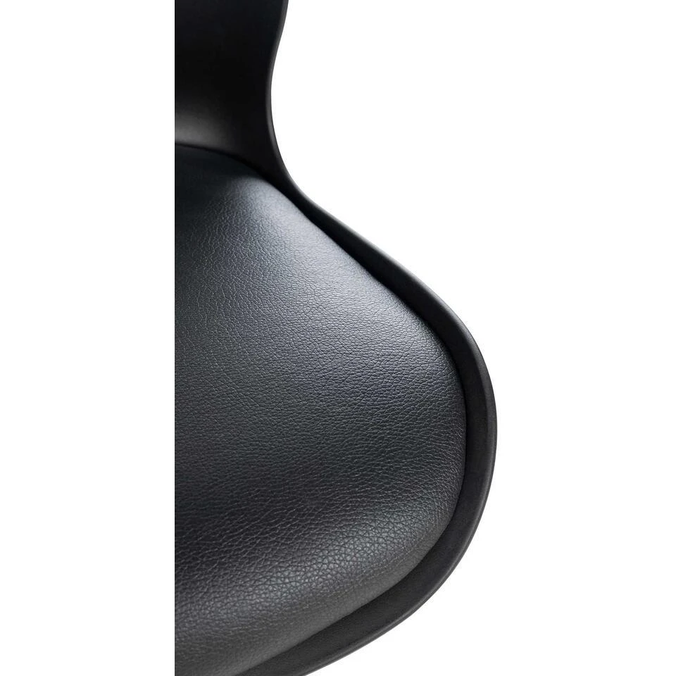 CLP Set Van 2 Barkruk Gilbert Chroom Frame - Kunststof - Zwart - Afbeelding 8