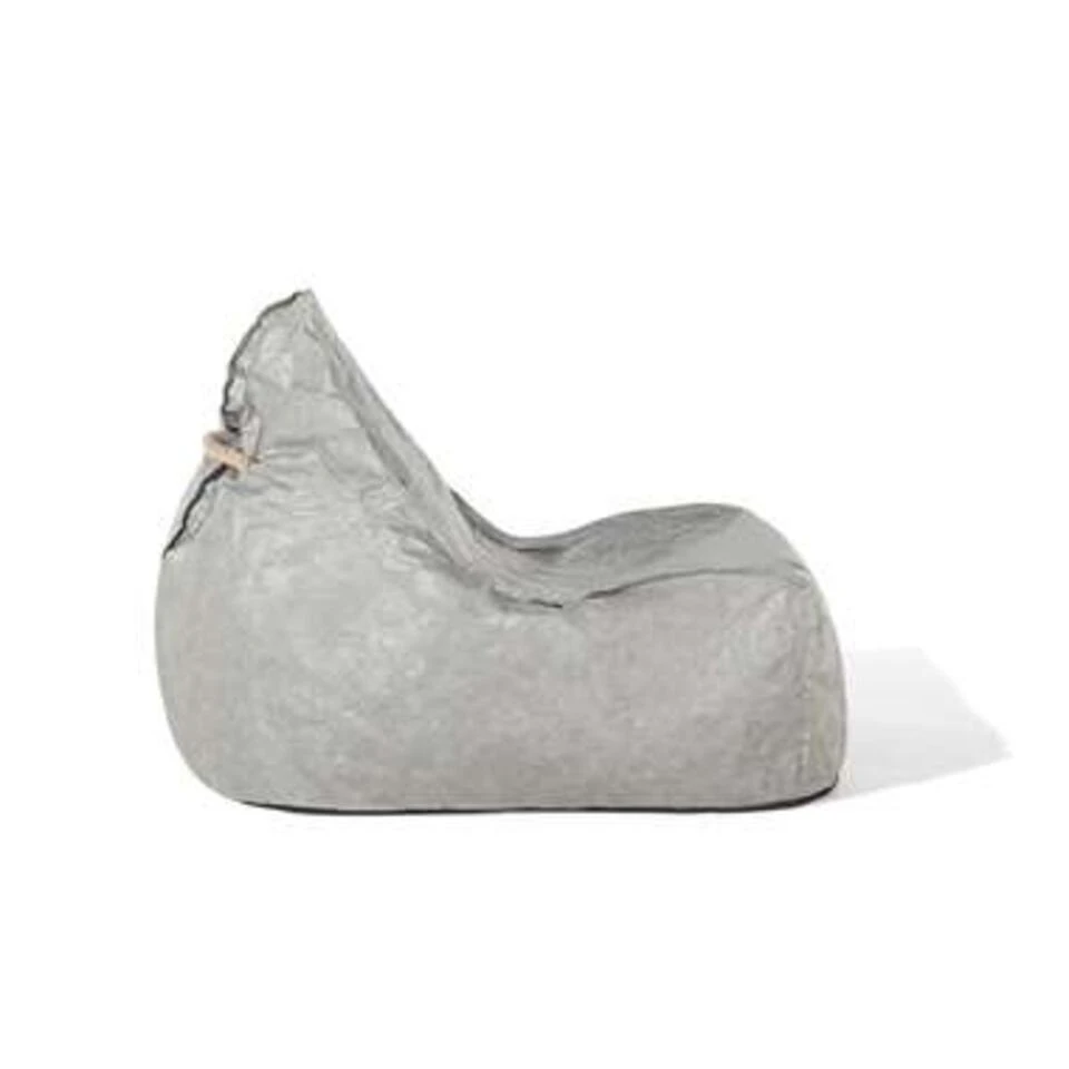 Beliani Zitzak DROP - Grijs Synthetisch Materiaal - Afbeelding 9