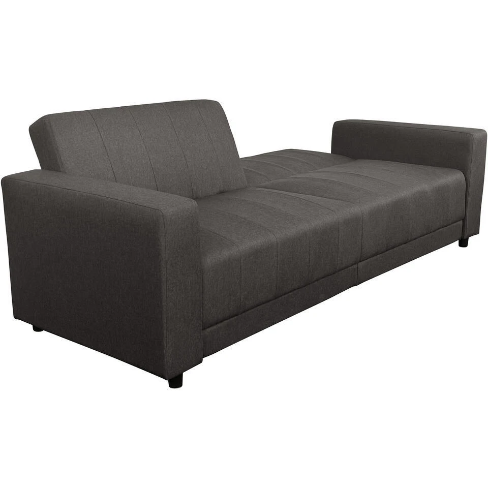 Allie II - Slaapbank 3-zits In Donkerbruine Stof - Afbeelding 7