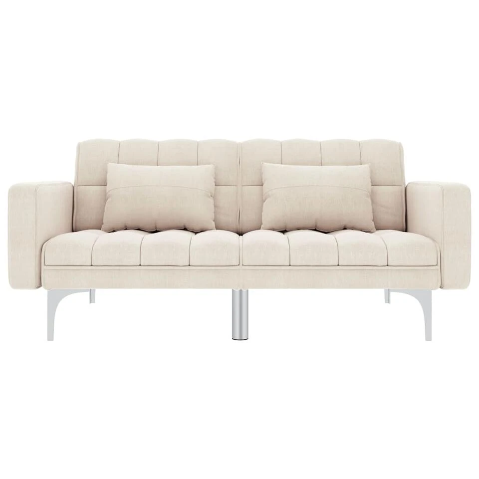 VidaXL Slaapbank Stof Crème - Afbeelding 2