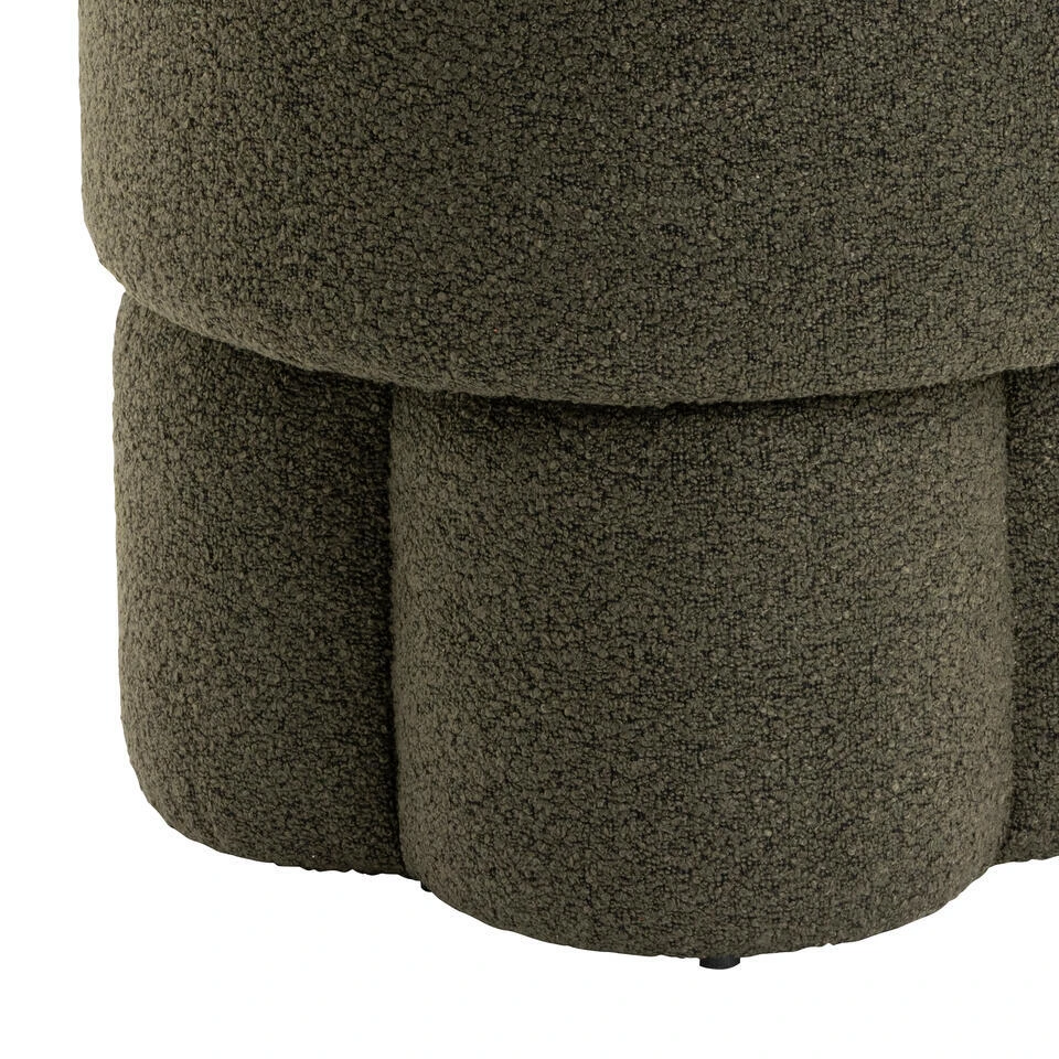 Poef Geneva - Bouclé Groen - Afbeelding 2