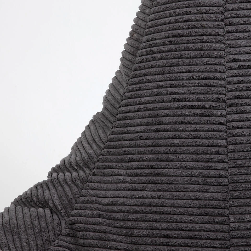 Icon Zitzak En Poef Dalton - Corduroy Zitzak - Houtskool - Afbeelding 4